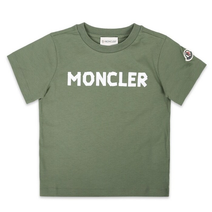 디몬트 24 S/S 몽클레어 키즈 레터링 로고 프린팅 반팔(카키) 8C00013 89AFV 89A 8 10A