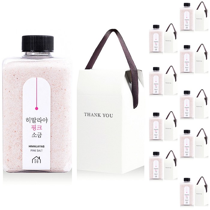 소금공장 히말라야 핑크소금 380g + 선물용 박스, 380g, 10세트
